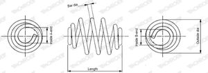 Chassisveer MONROE SPRINGS MONROE, u.a. für Opel, Vauxhall