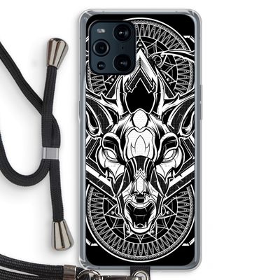 Oh Deer: Oppo Find X3 Pro Transparant Hoesje met koord