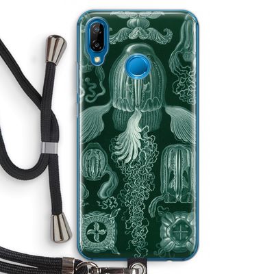 Haeckel Cubomedusae: Huawei P20 Lite Transparant Hoesje met koord