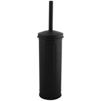 MSV Industrial Toilet/wc-borstel houder - metaal - zwart - 38 cm   -