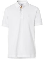 Burberry Monogram motif cotton-piqué polo shirt - Blanc