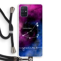 Sterrenbeeld - Donker: Samsung Galaxy A71 Transparant Hoesje met koord