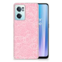 OnePlus Nord CE 2 5G TPU Case White Flowers - thumbnail