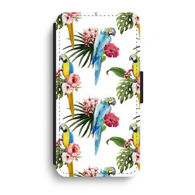 Kleurrijke papegaaien: iPhone XR Flip Hoesje