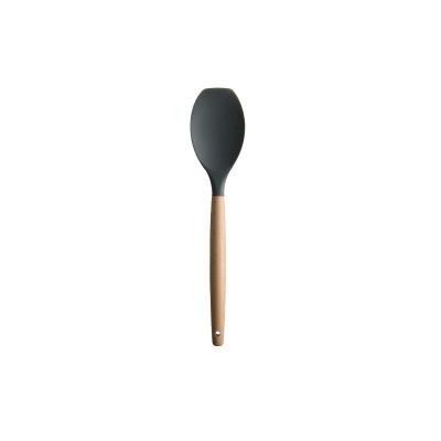 Siliconen houten handvat spatel hittebestendige soeplepel non-stick speciale koken schop keuken gereedschap spatel schop