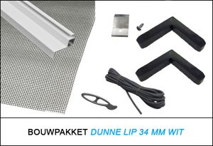Bouwpakket Wit 34 mm Veilig Wonen Dunne Lip