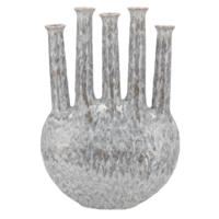 Daan Kromhout Vaas inga jahra grijs 46 cm | 2 stuks