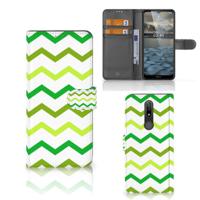 Nokia 2.4 | Telefoon Hoesje | Zigzag Groen