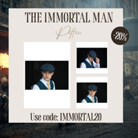 CitySport Cap Deluxe | Blauw Wol Visgraat | 8-Panelen | Peaky Blinders