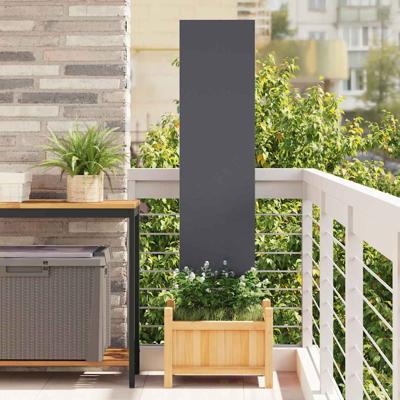 Tuin decoratief paneel Antraciet 32 x 140 cm Koudgewalst staal