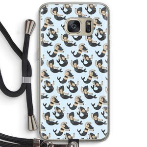 Zeemeermin: Samsung Galaxy S7 Transparant Hoesje met koord