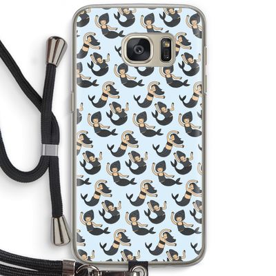 Zeemeermin: Samsung Galaxy S7 Transparant Hoesje met koord