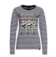Queen Kerosin Not Your Doll Longsleeve Shirt Black White -XL