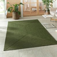 Jute Vloerkleed Braids Groen 160x230 Cm Laagpolig NORTHRUGS - Dekbed-Discounter.nl