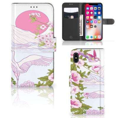 Apple iPhone Xs Max | Telefoonhoesje | Met pasjeshouder | Bird Standing