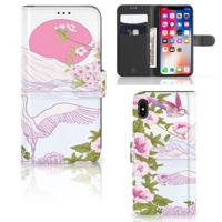 Apple iPhone Xs Max | Telefoonhoesje | Met pasjeshouder | Bird Standing