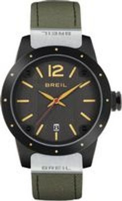 Horlogeband Breil TW1201 Leder/Textiel Groen 17mm