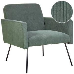 Beliani - NARKEN - Fauteuil - Donkergroen - Corduroy