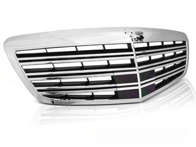 Tuning-Tec Grill MERCEDES W221 09-13 S65 AMG CHROOM ZWART