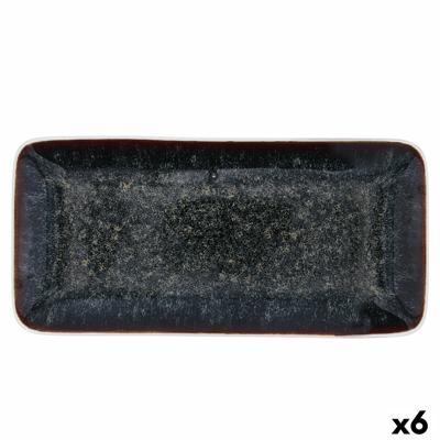 Snackdienblad Bidasoa Elite Bruin 30 x 14,5 x 2,6 cm (6 Stuks)
