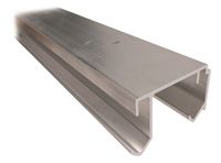 20A/6100-Bovenrail aluminium dubbel, 6100mm - thumbnail