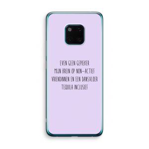 Tequila: Huawei Mate 20 Pro Transparant Hoesje