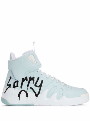 Giuseppe Zanotti baskets montantes Talon Sorry - Bleu