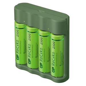 GP Recyko B421 Batterijlader + 4x AA 2100mAh