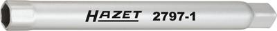 HAZET Bumperbuis dopsleutel 2797-1 · 1/4 inch (6,3 mm) vierkant hol · Buiten-zeskant-profiel · SW 10 mm