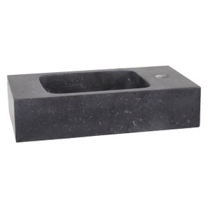 Differnz Bombai fonteinbak 40x22x9cm natuursteen zwart 38.005.30
