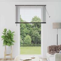 Raam Blind met gordijnen Anders Zwart 135 x 220 cm Aluminium
