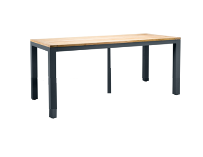 Suns Monte Vari Dining Tafel Matt Royal Grey Met Teak Top 180 x 100 cm - Suns