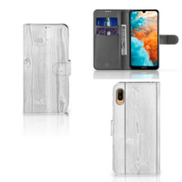 Huawei Y6 (2019) Book Style Case White Wood