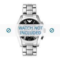 Armani horlogeband AR0674 Staal Zilver 18mm - thumbnail