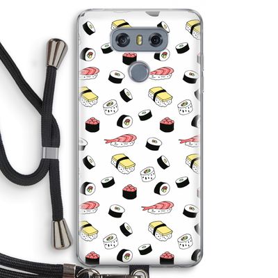 Sushi time: LG G6 Transparant Hoesje met koord
