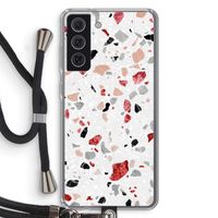 Terrazzo N°12: Samsung Galaxy S21 FE Transparant Hoesje met koord