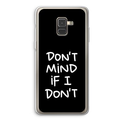 Don't Mind: Samsung Galaxy A8 (2018) Transparant Hoesje