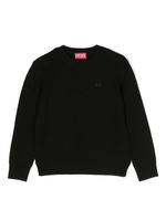 Diesel Kids pull à logo brodé - Noir Diesel Kids pull à logo brodé - Noir
