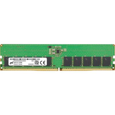 Crucial Micron - DDR5 - Modul - 16 GB - DIMM 288 Werkgeheugen voor server DDR5 16 GB 1 x 16 GB ECC 5600 MHz 288-pins DIMM CL46 MTC10C1084S1EC56BD1R