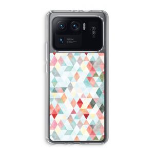 Gekleurde driehoekjes pastel: Xiaomi Mi 11 Ultra Transparant Hoesje