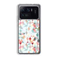 Gekleurde driehoekjes pastel: Xiaomi Mi 11 Ultra Transparant Hoesje