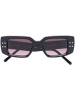 VALENTINO GARAVANI EYEWEAR lunettes de soleil Rockstud à monture rectangulaire - Noir