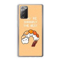 You're Shrimply The Best: Samsung Galaxy Note 20 / Note 20 5G Transparant Hoesje
