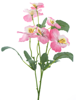 Pansy spray pink 65 cm kunstbloem - Nova nature