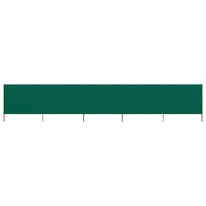VidaXL Windscherm 5-panelen 600x80 cm stof groen