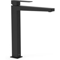 Wastafelkraan Tres Slim | Opbouw | Mengkraan | Hoog model | 1-hendel | Vierkant | Zwart mat