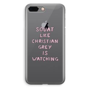 Christian Grey: iPhone 8 Plus Transparant Hoesje
