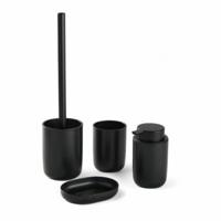 Badset TODAY HOY Zwart Plastic Modern 4 Onderdelen (4 Stuks)