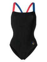 Tory Burch maillot de bain colour block à logo - Noir Tory Burch maillot de bain colour block à logo - Noir