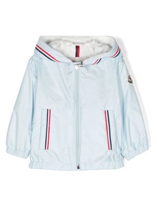 Moncler Enfant veste Granduc à patch logo - Bleu